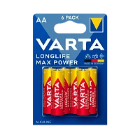 Батарейка Varta LONGLIFE MAX POWER (MAX TECH) LR6 AA BL6 Alkaline 1.5V (4706) (6/60/300)