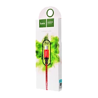 Кабель HOCO X14 USB (m)-microUSB (m) 2м 1.7A нейлон красный черный (1/33/330)