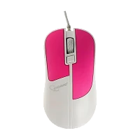 Мышь проводная Gembird MOP-410-O классическая USB белый фуксия (1/100)