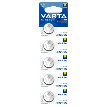 Батарейка Varta ENERGY CR2025 BL5 Lithium 3V (6025) (5/100/500)