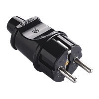 Вилка электрическая Makel черный 10052 (1/100)