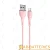 Кабель HOCO X49 USB (m)-Lightning (m) 1.0м 2.4A силикон розовый (1/31/310)