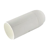 Патрон Volsten Винтовое крепление пластик E14 белый (1/50/200)