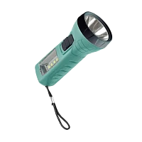 Фонарь ручной Космос 123B 1WLED+4SMDLED от батареек 1хАА IP42 АКЦИЯ ПОДАРОК К ЗАКАЗУ (1/12/96)