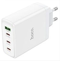 Сетевое З/У HOCO N31 1USB+3Type-C 5.0A 100W белый (1/14/84)