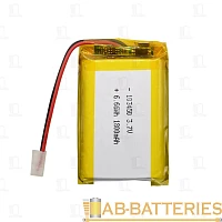 Аккумулятор ET ICP103450B-T 2-ножки, горизонтальный монтаж, литиевый аккум, 3.7В, 1700мАч (1/300)