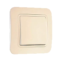 Выключатель Makel Lillium 1-клав.10A пластик кремовый 70201 (1/12)
