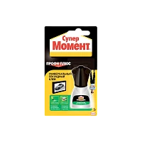 Супер-клей Момент ПРОФИ ПЛЮС 5г универсальный +кисточка BL1 (1/10)