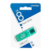 Флеш-накопитель Smartbuy Glossy 8GB USB2.0 пластик зеленый