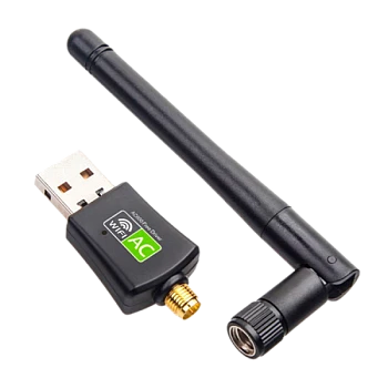 Wi-Fi адаптер Selenga RTL8811 2.4 ГГц 150Мбит USB 802.11 с антенной free driver черный