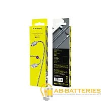 Кабель Borofone BX24 USB (m)-Type-C (m) 1м 2.4A нейлон серый (1/648)