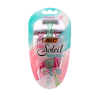 Бритва BIC "Miss Soleil Sensitive" 3 лезвия 3шт. (1/10)