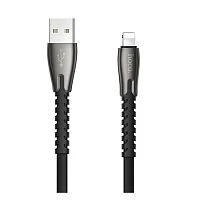 Кабель HOCO U113 USB (m)-microUSB (m) 1.2м 2.4A силикон черный (1/30/300)