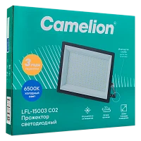 Прожектор светодиодный Camelion LFL-15003 150W 230V IP65 6500К черный (1/2)