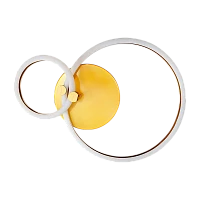 Светильник настенно-потолочный Camelion LCL-1019 55W 240V LED IP20 400мм латунь