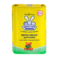 Крем-мыло Невская Косметика Ушастый Нянь Алоэ и Подорожник 90 г (1/72)