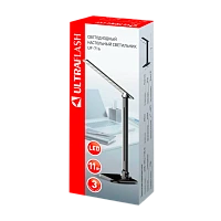Светильник настольный Ultraflash UF-716 11W 230V 1LED на основании сенс. 3 ур.ярк. черный (1/22)
