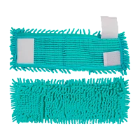 Насадка для швабры Рыжий кот MopM4-H «Лапша» микрофибра 44х14см с карманами бирюзовый (1/5/100)