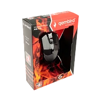 Мышь проводная Gembird MG-770 игровая черный (1/40)