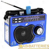 Радиоприемник YUEGAN YG-281URT пластик microSD USB/Jack3.5 синий (1/40)