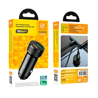 Автомобильное З/У GFPower A05PQ 1USB+1Type-C 38W PD,QC черный (1/13/130)