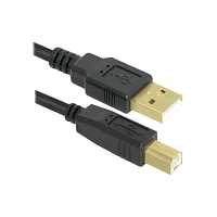 Кабель Defender USB04-06PRO USB (m)-USB B (m) 1.8м силикон черный (1/50)
