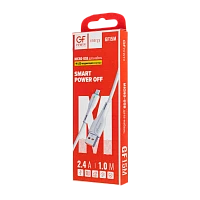 Кабель GFPower 15M USB (m)-microUSB (m) 1м 2.4A TPE белый (1/200/800)