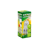 Лампа галогенная Старт JC G4 20W 12V капсула прозрачная