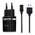 Сетевое З/У HOCO C12 2USB 2.4A с кабелем microUSB черный (1/10/100)
