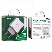 Сетевое З/У HOCO C76A Plus Type-C 3.0A PD20W белый
