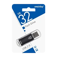 Флеш-накопитель Smartbuy V-Cut 32GB USB2.0 пластик черный 
