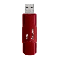 Флеш-накопитель Smartbuy Clue 16GB USB2.0 пластик бургунди