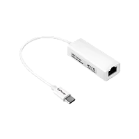 Адаптер GoPower Type-C (m)-RJ-45 (f) 100 мб/с белый (1/100)