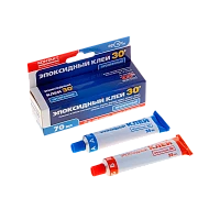 Клей Контакт 30' эпоксидный 70мл двухкомпонентный BOX1 прозрачный (1/6/96)