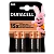 Батарейка Duracell Basic LR6 AA BL4 Alkaline 1.5V (4/48/80/192/21504)