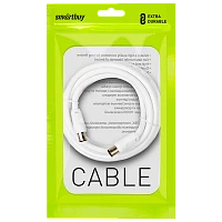Кабель Smartbuy K-TV233-60 TV (m)-TV (f) 3м силикон серый (1/60)