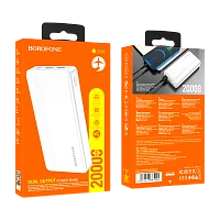 Внешний аккумулятор Borofone BJ24A 20000mAh 2.0A Micro/Type-C белый (1/29)