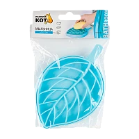 Мыльница "Листок" Рыжий кот 17.5х10х2 см пластик ассорти (1/24/48)