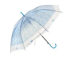 Зонт Рыжий кот BASIC трость полуавтомат голубой (1/20/100)