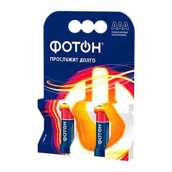 Батарейка Фотон LR03 AAA BL2 Alkaline 1.5V (2/20/240)
