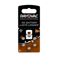 Батарейка Rayovac ACOUSTIC ZA312 BL6 Zinc Air 1.45V 0%Hg (6/60/600)