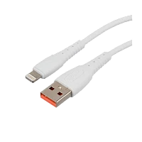 Кабель GoPower GP07L USB (m)-Lightning (m) 1м 2.4A силикон белый (1/200/800)