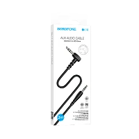 Кабель AUX Borofone BL10 Jack 3.5mm (m)-Jack 3.5mm (m) 2м ПВХ черный (1/63/252)