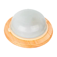 Светильник влагозащищенный Camelion 1302D 60W 230V E27 IP54 накладной клён (1/8)