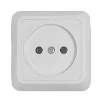 Розетка Прогресс Fit 1гн. 10A Б/З Негорючий ABS пластик белый (1/10/200)