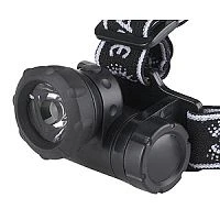 Фонарь налобный ЭРА G1W 1W 1LED от батареек черный (1/25/100)