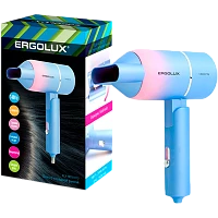 Фен Ergolux ELX-HD10-C13 1400W складная ручка голубой розовый (1/36)