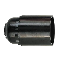 Патрон Volsten карболитовый Подвесной / В светильник E27 черный (1/50/200)