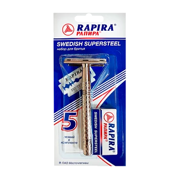 Набор Rapira мужской СУПЕРСТАЛЬ для бритья