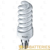 Лампа энергосберегающая Navigator SF10 E14 15W 4000К 220V спираль (1/12/108)